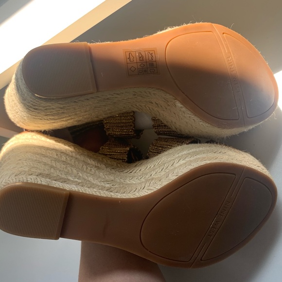 Nine West Open Toe Wedge Heels - Picture 7 of 9